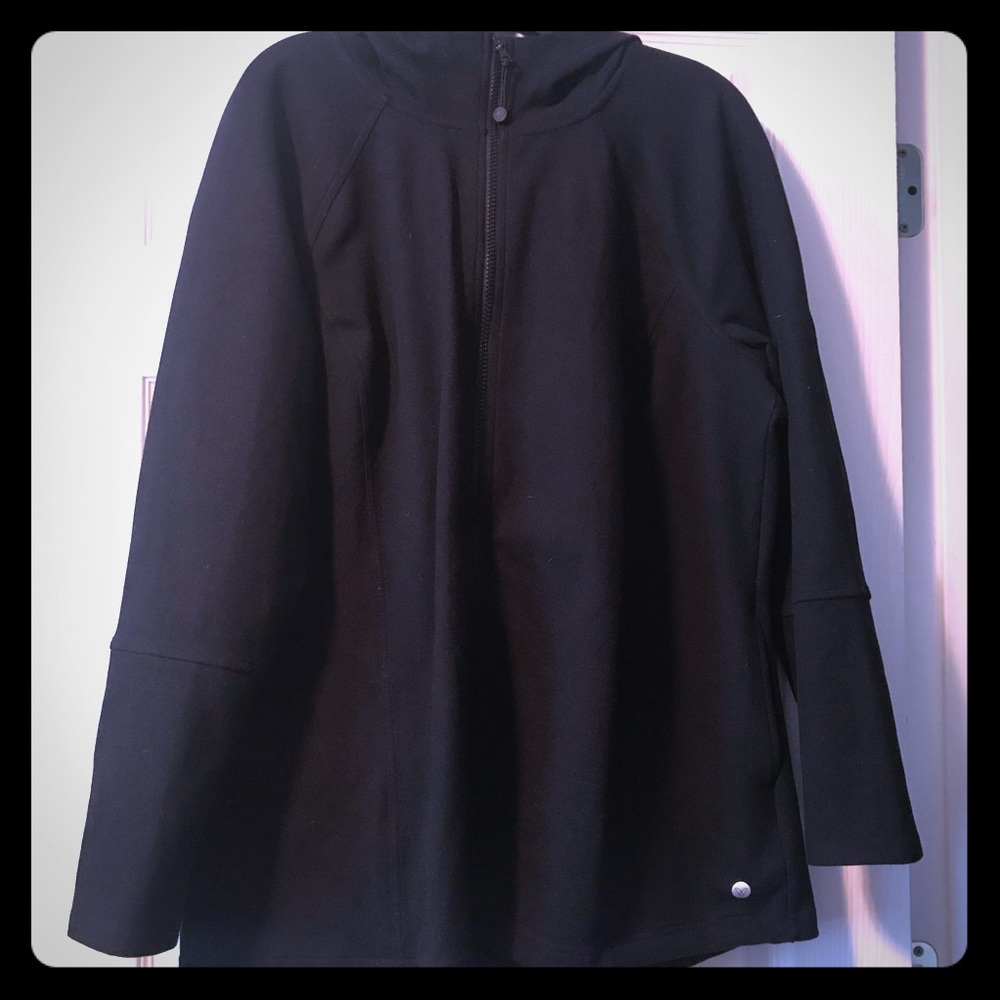 Like New Livi Active Fleece Hi-Lo Hooded Jacket